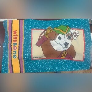 Wishbone Robin Hood Dog Twin sheet set includes fitted flat and pillowcase 1996